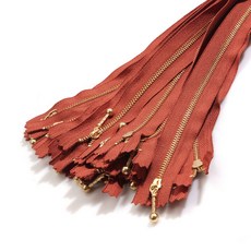 YKK 華可貴 金色拉鍊1 15cm, 磚, 25個