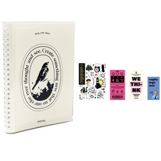 Indigo PVC 封面儲存創意筆記 + 貼紙 4p 套裝, 森林（註）, 1組