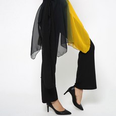 dancedome Mol 多色方形圍裹裙 LDL3500, 黃色