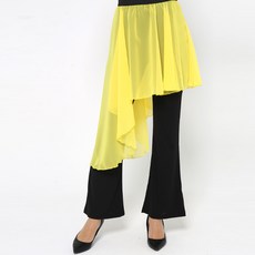 dancedome MOL 雪紡斜裹裙 LDL3600, 黃色