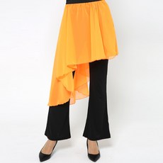 dancedome MOL 雪紡斜裹裙 LDL3600, 螢光橘