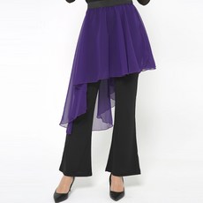 dancedome MOL 雪紡斜裹裙 LDL3600, 紫色