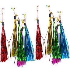 G&Y 貓咪釣魚竿玩具流蘇補充包 10入組, 隨機出貨, 1套