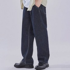 라스트먼데이 LM 논페이드 핀턱 와이드 생지 데님 팬츠 LMP-2110