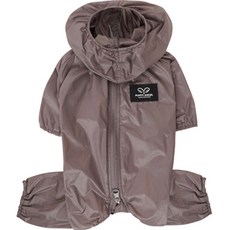 PUPPY ANGEL Air Coverall 狗狗雨衣 女生專用, 91灰色