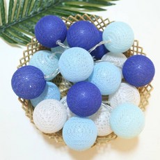 Vivacell 花圈聖誕 LED 棉球 40 個, 藍色, 1個