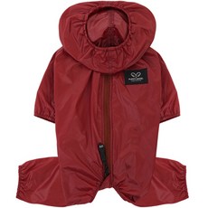 PUPPY ANGEL Air Coverall 母犬專用狗雨衣, 188酒紅色
