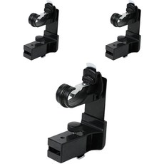 Lifegd100 免釘安裝免鑽孔掛勾 ver 1 3.5 x 8 cm, 黑色, 3個