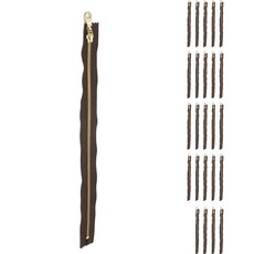 YKK 華可貴 金色金屬拉鍊 5號 50cm, 咖啡色, 25個