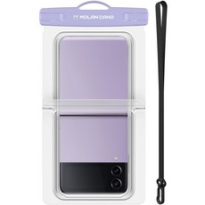 모란카노 Z플립 휴대폰 방수팩 + 넥스트랩 세트, 라벤더, 1세트