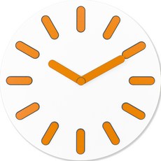 童話世界靜音板壁鐘 30cm MEDIBAN, 橘色(MEDIBAN-02)