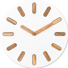 童話世界靜音板壁鐘 30cm MEDIBAN, 淺木色(MEDIBAN-12)