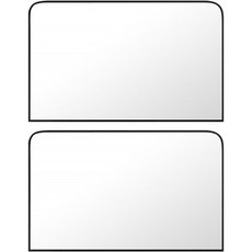 지앤와이 차량용 단열 암막 자석 햇빛가리개 뒷좌석, 실버, 2개