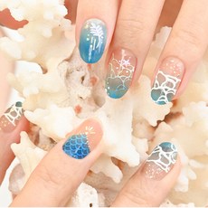 파셋 3D 데코 젤네일 스티커, 1개, 009 사파이어오션