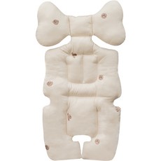 PRIELLE 狗狗刺繡Tsnuga嬰兒車坐墊, 象牙白, 1個