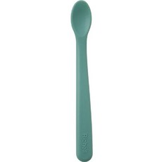 Richell 利其爾 嬰兒矽膠副食品湯匙 S, 獨立綠, 1個