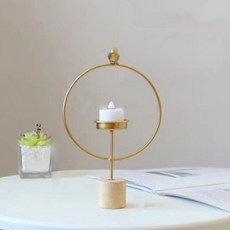 浪漫餐桌裝飾燭台 L, 圓形