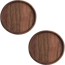 네이처안 원형 우드 티 코스터, 혼합색상, 2개