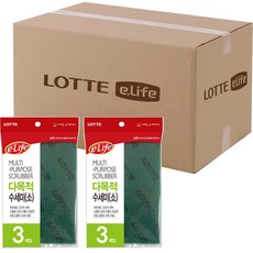 e.Life 多用途菜瓜布 小, 3個, 60個