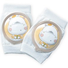 Tobagi 竹纖維嬰幼兒護膝, 1套, 河馬米