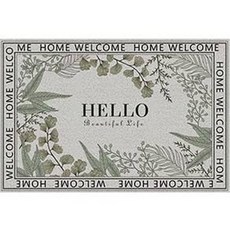 Finoblick DIY 北歐陽台入口線圈墊 90 x 60 厘米, 你好植物園, 1個