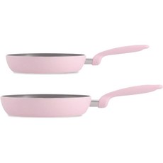 그린팬 토리노 인덕션 세라믹 팬 2p 세트, 쿼츠 핑크, 프라이팬 20cm + 프라이팬 24cm, 1세트