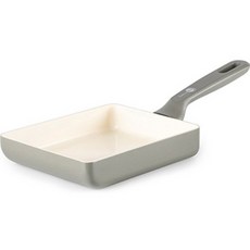 그린팬 인덕션 멤피스 세라믹코팅 사각 에그팬 쿼츠 그레이, 1개