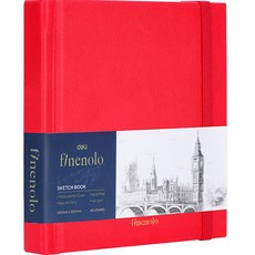 deLi 得力 Pinollo 素描迷你素描本 紅色 EC287, 40張, 2個