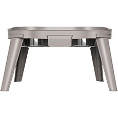 改過遷善 狗狗雙S雙格食碗 L, 深灰色, 1個