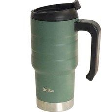 Seita Seita手把保溫杯, 卡其色, 600ml