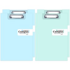 misoro 4000 夾式綁帶文件夾 2種 x 2入組 A4 02314, 藍色 + 薄荷綠, 1套