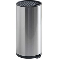 Seven Kitchen現代瀝水不鏽鋼刀架 圓形, 銀色+黑色, 1個