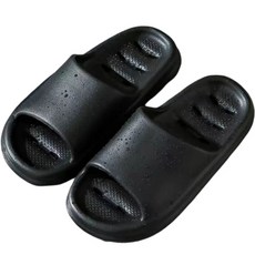 데이소이 부드러운 베이직 논슬립 욕실화, 02 블랙, 1개