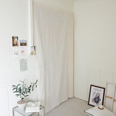 까사베르데 올유니드 붙이는 벨크로형 찍찍이 가리개 커튼