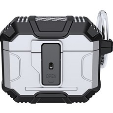 오월의우리 에어팟 프로 로보 하드 케이스, 실버