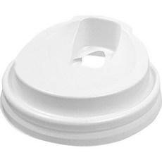 Swan 白色長形開孔蓋 84 x 25 mm, 100個, 馬克杯蓋型