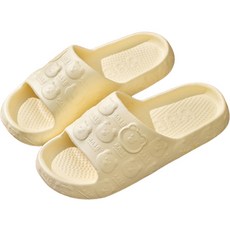 데이소이 베어 엠보 논슬립 욕실화, 02 옐로우, 1개