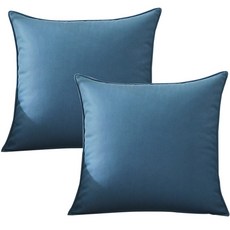 마켓플랜 럭셔리 베개 방수 쿠션 2p, 블루