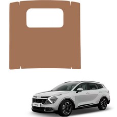 메이튼 스크래치 순정 컬러 가죽 2열 콘솔 뒷면 커버 SC, 인디고브라운, 1개