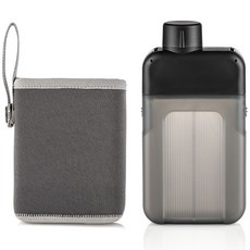 실리만 납작 물병 + 파우치 세트, 딥그레이(물병) + 그레이(파우치), 300ml, 1세트