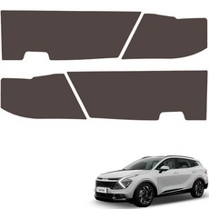 MAYTON 防刮皮革單色汽車排檔護套 SC 4件組, Sportage NQ5, 巧克力棕(570-31)