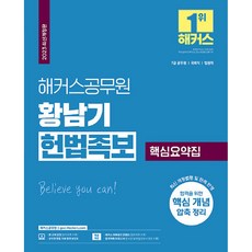 2023 황남기 헌법족보 핵심요약집 7급 공무원, 해커스공무원