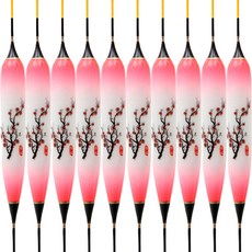 싸파 도도 유선 나노 핑크 매화찌 민물 낚시찌 60cm, 혼합색상, 10개