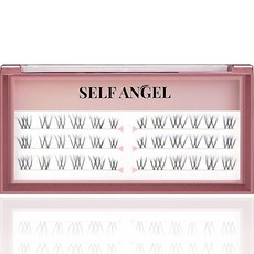 SELFANGEL 長柱款單簇局部嫁接人造偶像睫毛, 純D, 1個