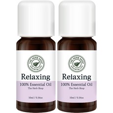 더허브샵 에센셜오일 릴렉싱, 라벤더&일랑일랑, 10ml, 2개