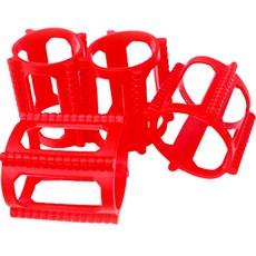 marketpia 滑板矽膠輪套 4入, 02 紅色