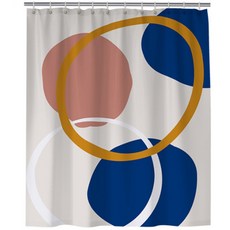 Daysoy 舒適浴簾 藍色 N24, 1個