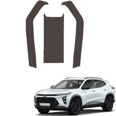 MAYTON 防刮原廠色皮革第二排中控台後蓋SC, 深棕色, Chevrolet Trax Crossover