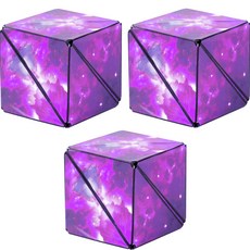 MONACO OLIVE 瞬時 3D空間方塊 3入, 紫色