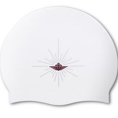 JQUEEN Glory Queen 泳帽 JE2SWH009C, 白色